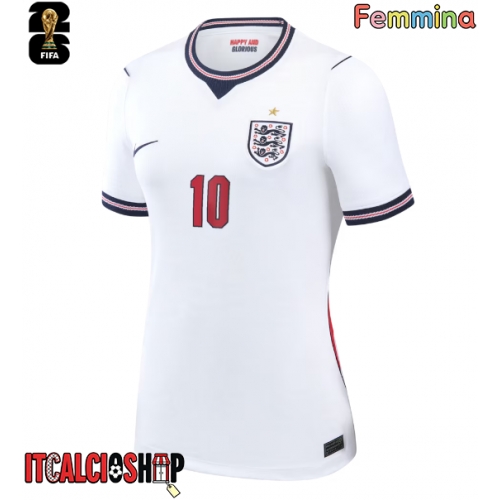 Inghilterra Jude Bellingham #10 Prima Maglia Femmina Mondiali 2026 Manica Corta